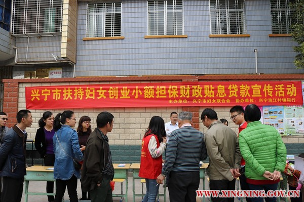 市妇联开展妇女小额担保贴息贷款宣传活动 .JPG